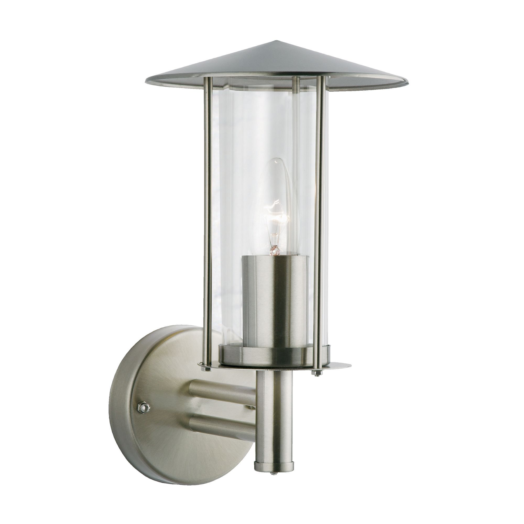 Blooma Sirah Solar Powered LED Wall Light Departments DIY at B&Q